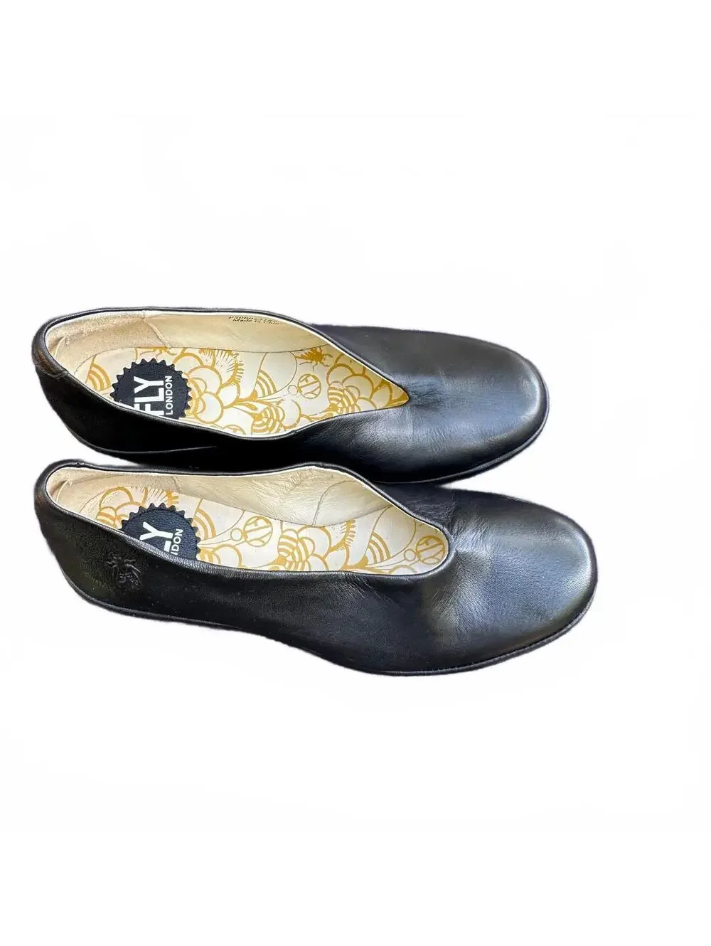 FLY London Black Yaz Wedge Pump Women’s 8 - 8.5 US | 39 EU